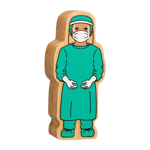 Lanka Kade Chirurg in OP-Kleidung Holzspielzeug bunt