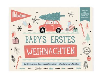 Milestone Booklet Baby-Fotokarten / Weihnachten / 6 Karten