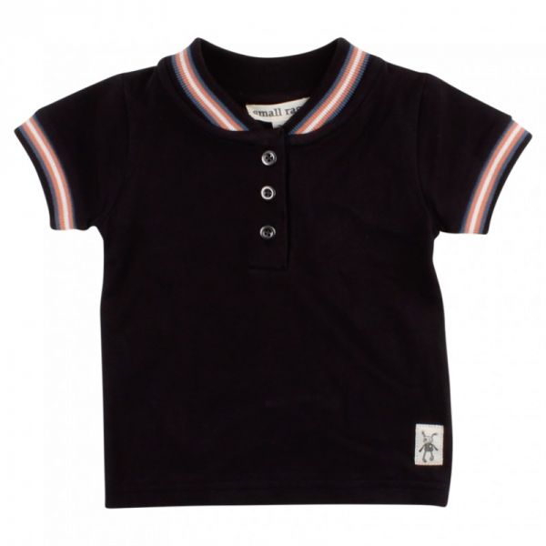 Small Rags T-Shirt Polo Junge black