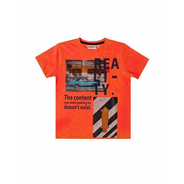UBS2 T-Shirt Junge neon orange Sommer