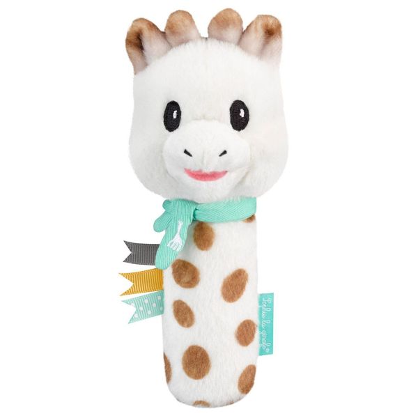 Vulli Sophie la giraffe Baby Stabrassel Greifling mit Quietsche Giraffe weich