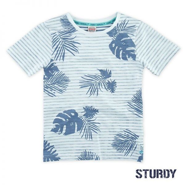 Sturdy T-Shirt weiß mit Palmen Junge