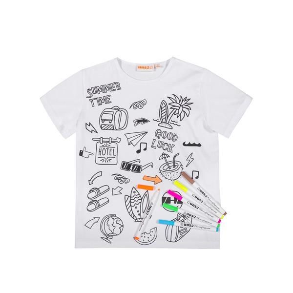 UBS2 T-Shirt Junge zum ausmalen Sommer