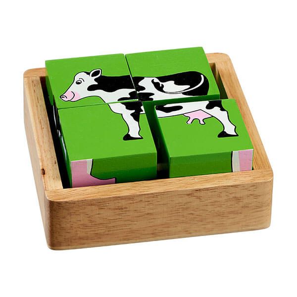 Lanka Kade Holz-Klotz-Puzzle-Spiele Bauernhoftiere