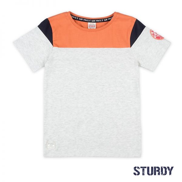 Sturdy Treasure Hunter T-Shirt Junge grau orange