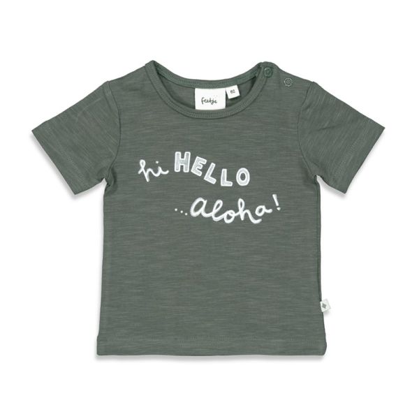 Feetje Hi Hello T-Shirt Aloha Sommerkollektion 2022 Junge anthracite