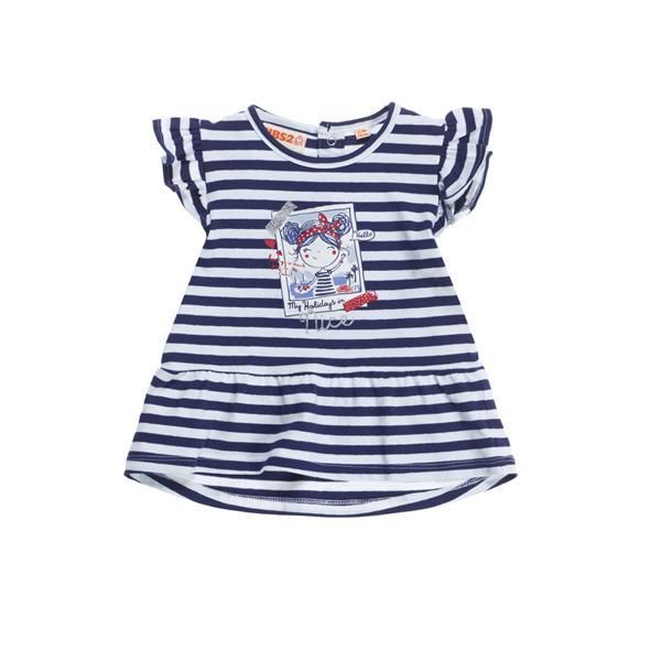 UBS2 Kleid Sommerkollektion 2022 navy stripe Mädchen