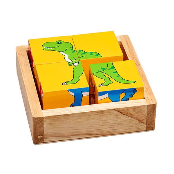 Lanka Kade Holz-Klotz-Puzzle-Spiele Dinos