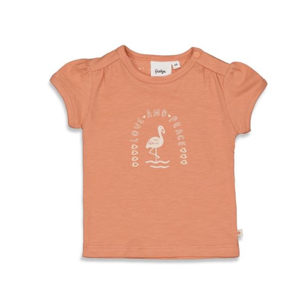 Feetje - Flamingo T-Shirt Mädchen Sommer terra pink