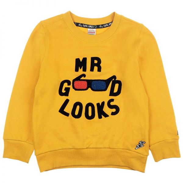 Sturdy Popcorn Power Sweater Mr. Good Looks Junge gelb