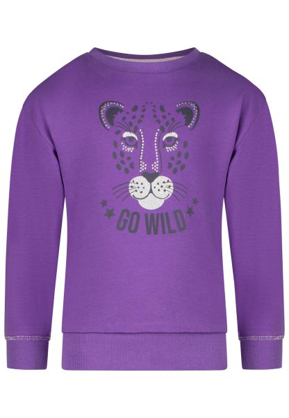 Salt and pepper Sweater Mädchen Winter lila purple Leopard