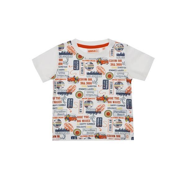 UBS2 T-Shirt Junge offwhite Sommerkollektion 2022