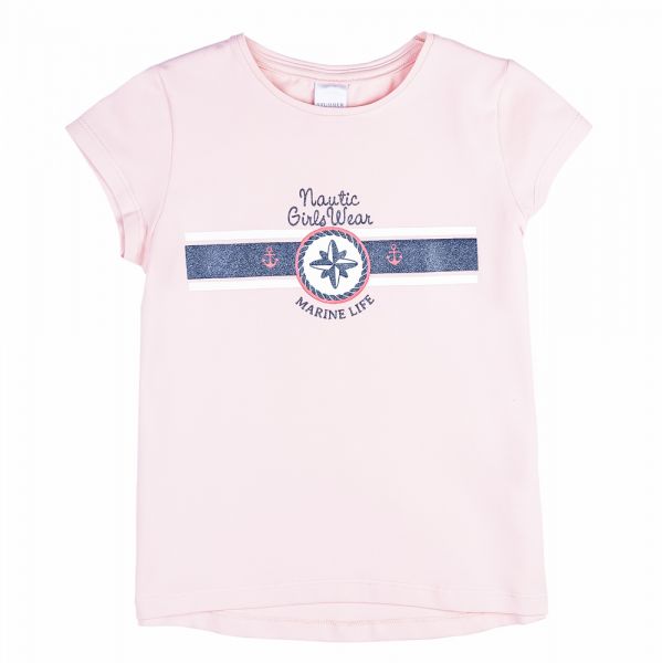 Stummer T-Shirt rosa Mädchen Marine Life