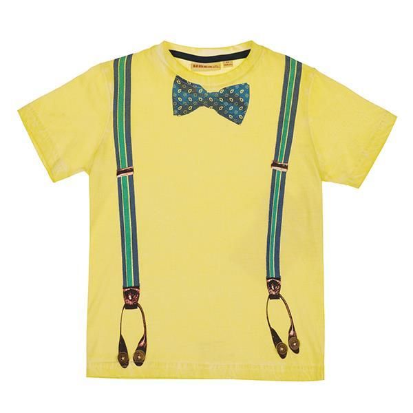 UBS2 T-Shirt gelb mit Fliege Junge