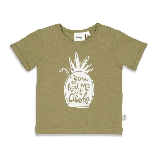 Feetje - Hi Hello Aloha T-Shirt Sommerkollektion 2022 Junge green