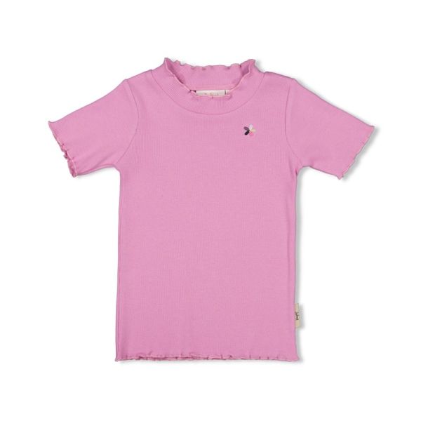 Jubel Dream About Summer T-Shirt gerippt pink