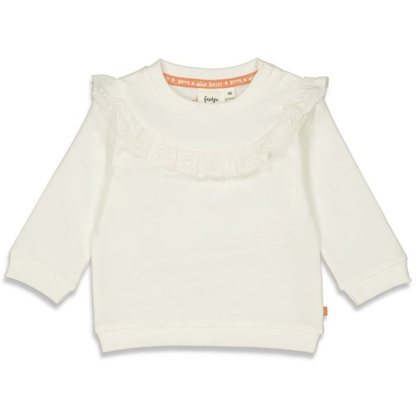 Feetje Have a nice daisy Sweater offwhite
